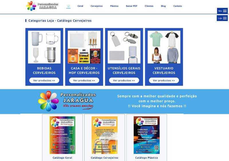 foto do site personalizados jaraguá