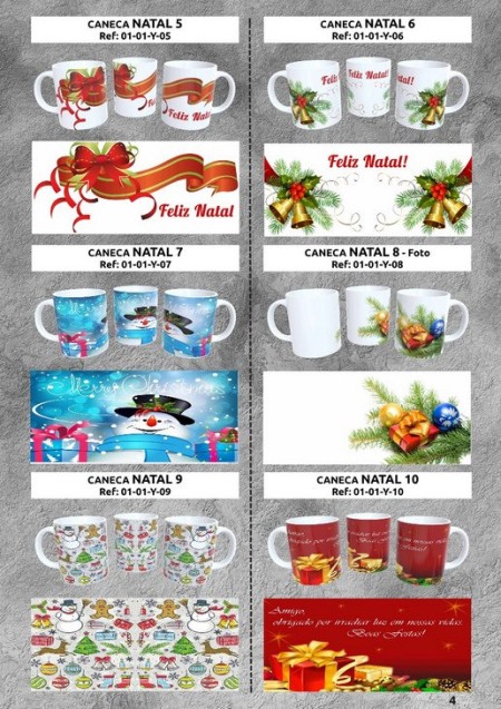 catalogo canecas natal  top