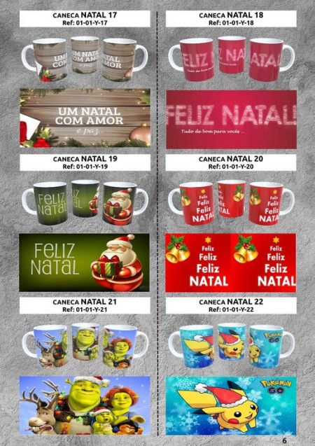 catalogo canecas natal  top