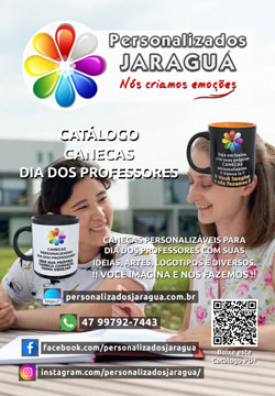 foto portada catálogo canecas Dia dos Professores