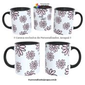 CANECA MÃES AMO VOCÊ FLORES 325 ml