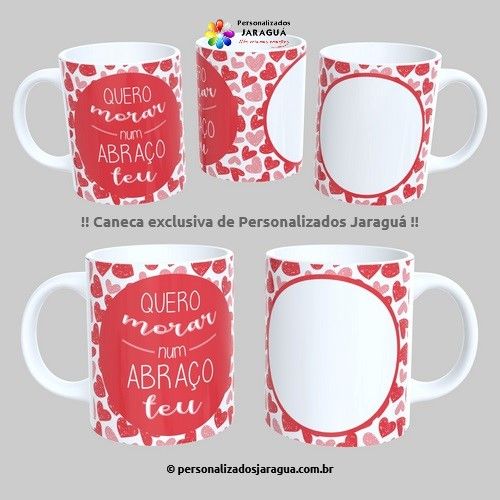 CANECA NAMORADOS MORAR ABRAÇO 1 FOTO 325 ml