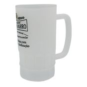 CANECA VIDRO JATEADA 550 ml