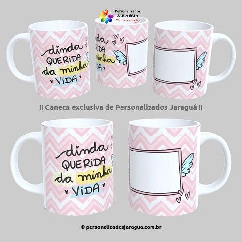 CANECA DINDOS DINDA QUERIDA 1 FOTO 325 ml