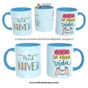 CANECA ANIVERSÁRIO FELIZ NIVER AMOR 325 ml