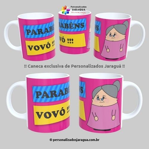 CANECA AVÓS PARABÉNS VOVÓ 325 ml