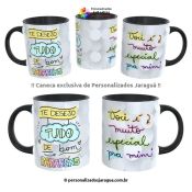 CANECA ANIVERSÁRIO TE DESEJO TUDO 325 ml