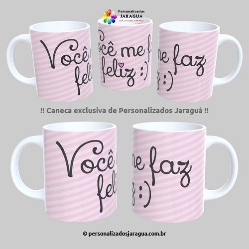 CANECA NAMORADOS ME FAZ FELIZ 325 ml