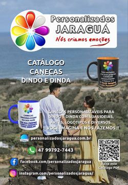 foto portada catálogo canecas dindo e dinda