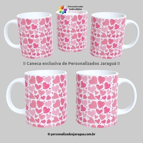 CANECA NAMORADOS CORAÇÕES 2 1 FOTO 325 ml