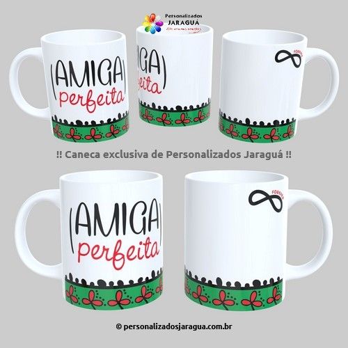 CANECA AMIGOS AMIGA PERFEITA 1 FOTO 325 ml