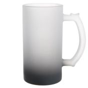 CANECA VIDRO JATEADA FUNDO COLORIDO 475 ml