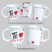 CANECA NAMORADOS TE AMO LOVE 1 FOTO 325 ml