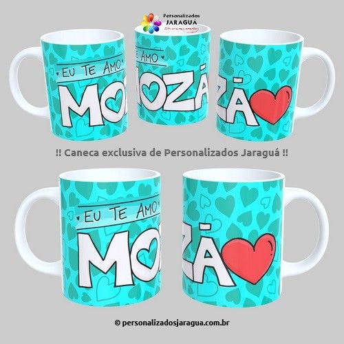 CANECA NAMORADOS TE AMO MOZA 325 ml