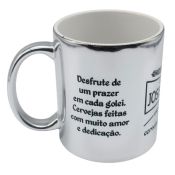 CANECA CROMADA 325 ml