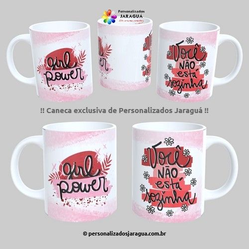 CANECA MULHER GIRL POWER SOZINHA 325 ml