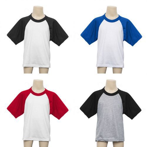 CAMISA RAGLAN INFANTIL (2 a 16)