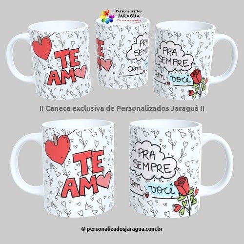 CANECA NAMORADOS TE AMO SEMPRE 325 ml