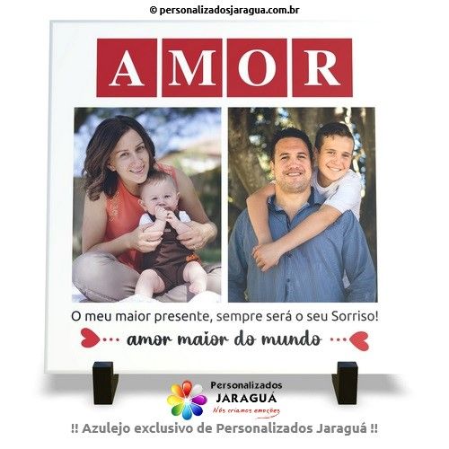 AZULEJO MÃE AMOR MAIOR DO MUNDO AMOR