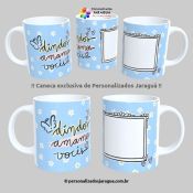 CANECA DINDOS AMAMOS VOCÊS 1 FOTO 325 ml