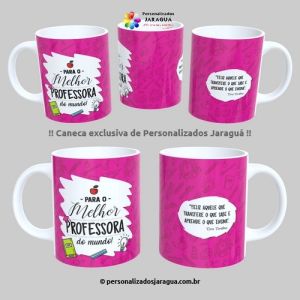 CANECA PROFESSORES MELHOR PROFESSORA MUNDO 325 ml