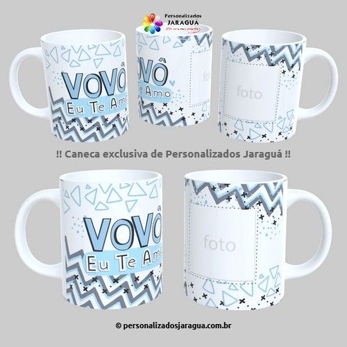 CANECA AVÓS VOVÔ EU TE AMO 1 FOTO 325 ml