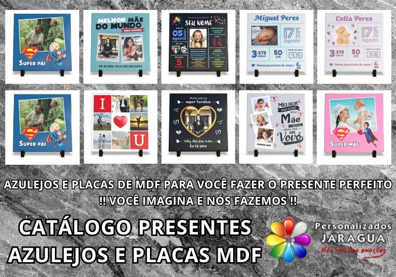 foto portada catálogo presentes azulejos e placas mdf