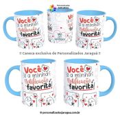 CANECA NAMORADOS VOCÊ E A MINHA 2 325 ml