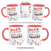 CANECA NAMORADOS VOCÊ E A MINHA 2 325 ml