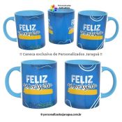 CANECA ANIVERSÁRIO FELIZ ANIVERSÁRIO 2 325 ml