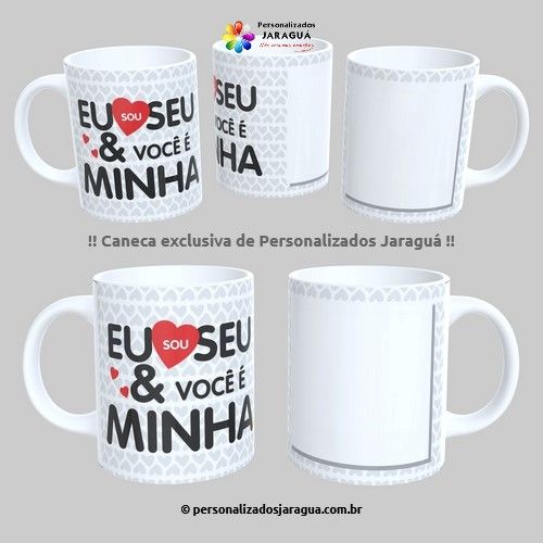 CANECA NAMORADOS VOCÊ É MINHA 1 FOTO 325 ml