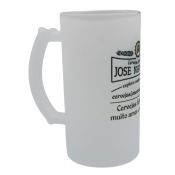 CANECA VIDRO JATEADA 475 ml