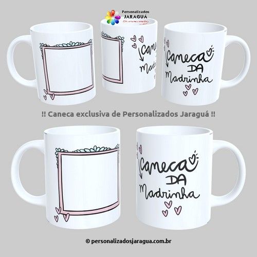 CANECA DINDOS CANECA MADRINHA 1 FOTO 325 ml