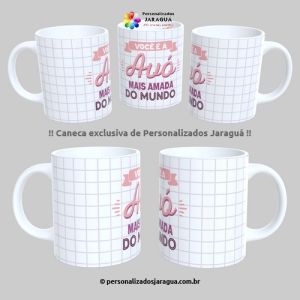 CANECA AVÓS AVÓ MAIS AMADA MUNDO 325 ml