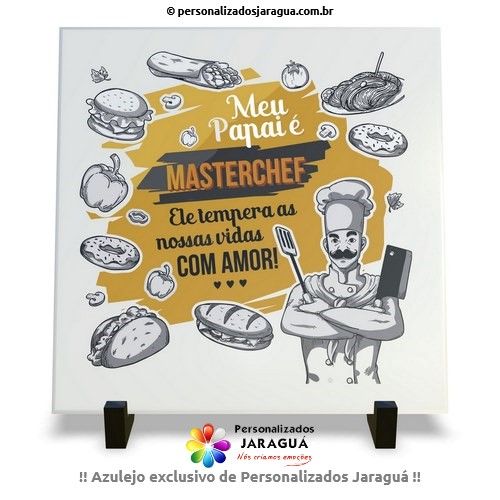 AZULEJO PAI MEU PAI É MASTERCHEF