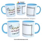 CANECA DINDOS AMAMOS VOCÊS 2 1 FOTO 325 ml