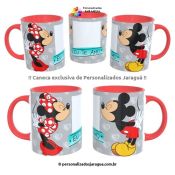 CANECA NAMORADOS MICKEY & MINNIE 2 1 FOTO 325 ml