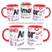 CANECA NAMORADOS AMOR ACONTECE 325 ml