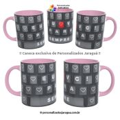 CANECA NAMORADOS AMOR SEMPRE 325 ml