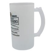 CANECA VIDRO JATEADA 475 ml