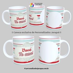 CANECA AVÓS VOVÓ TE AMO 1 FOTO 325 ml