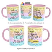 CANECA AMIGOS MELHOR AMIGA MUNDO 325 ml