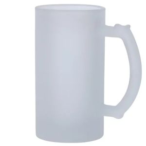 CANECA VIDRO JATEADA 475 ml