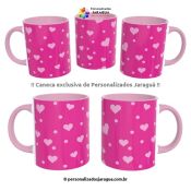 CANECA NAMORADOS CORAÇÕES 1 FOTO 325 ml