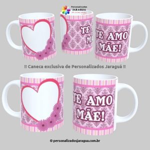 CANECA MÃES TE AMO MÃE 1 FOTO 325 ml