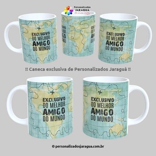 CANECA AMIGOS MELHOR AMIGO MUNDO 325 ml