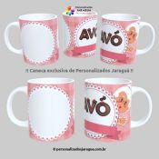 CANECA AVÓS VOVÓ E NOME 1 FOTO 325 ml