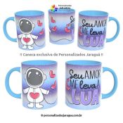 CANECA NAMORADOS ME LEVA A LUA 325 ml