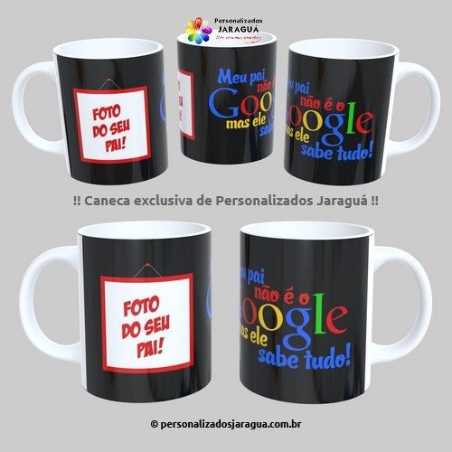 CANECA PAIS ELE SABE TUDO 1 FOTO 325 ml