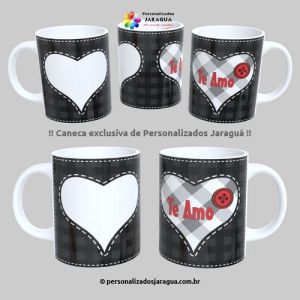 CANECA NAMORADOS TE AMO 1 FOTO 325 ml